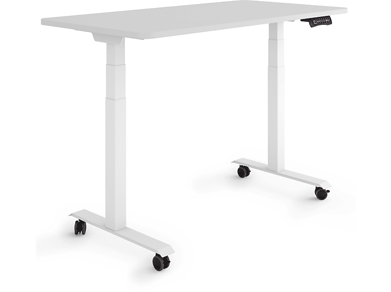 ESMART EZX-132WG 120 cm auf elektrisch x Rollen höhenverstellbarer 60 Schreibtisch