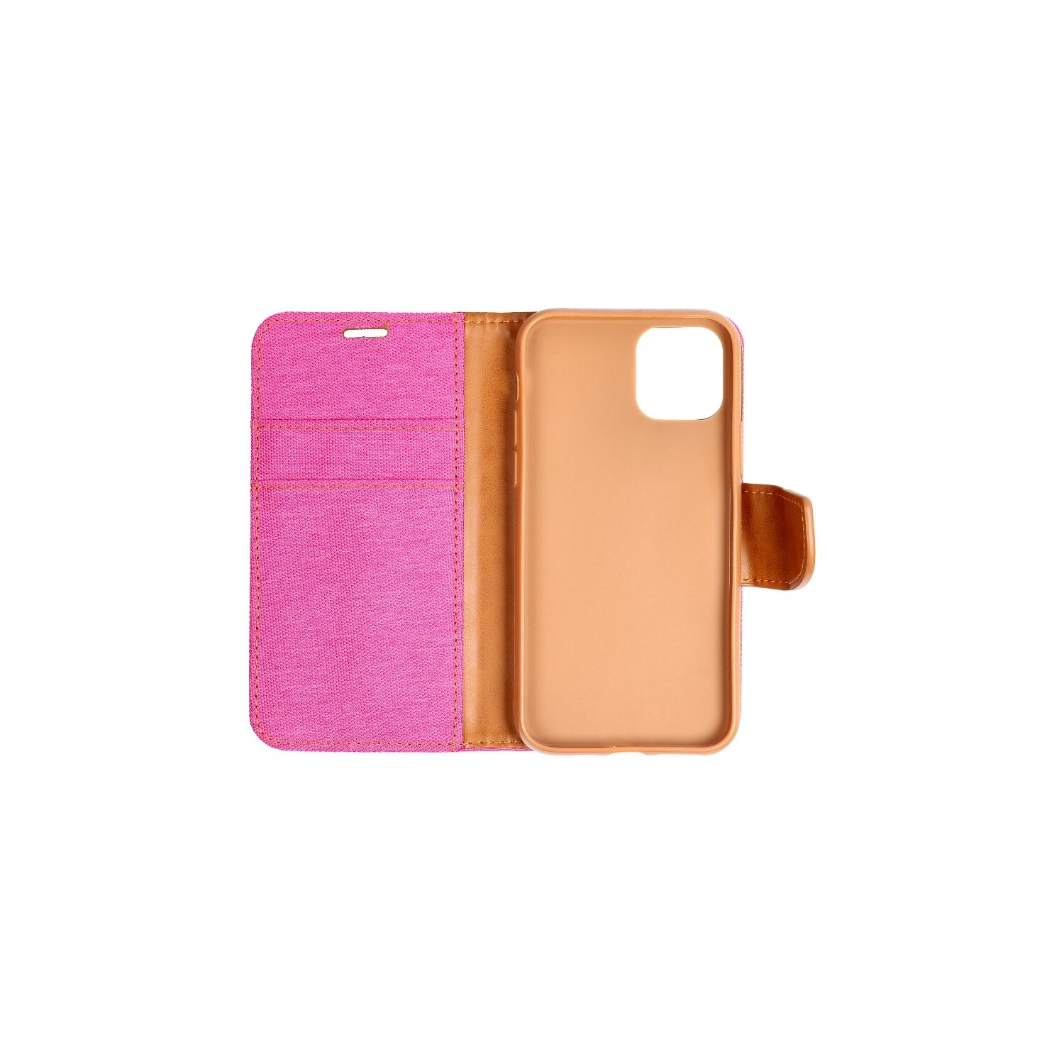COFI Elegante Buch-Tasche Hülle, Bookcover, Rosa iPhone 14 Plus, Apple