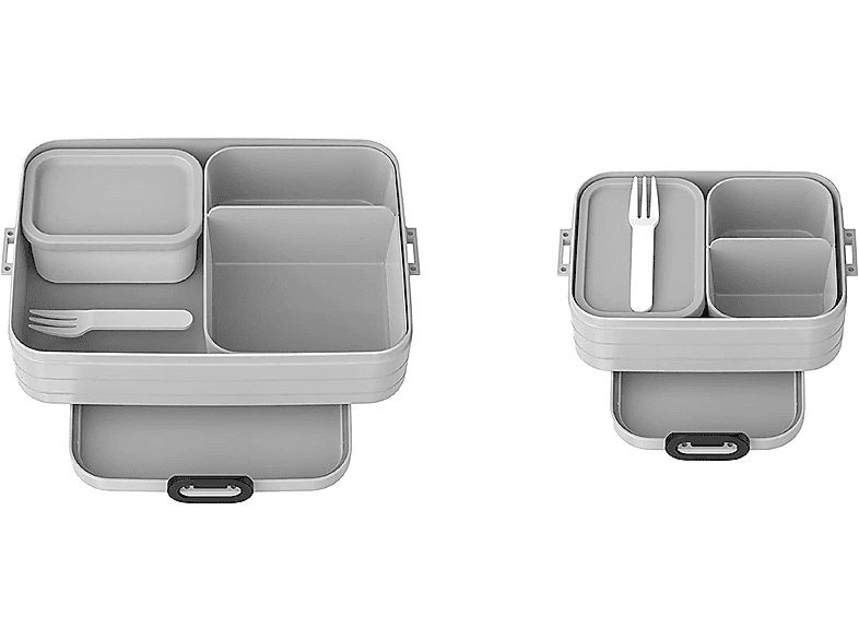 MEPAL 2-tlg. Limited Edition Bento-Lunchboxen Set Klein / Groß Take A – Cool Grey - Grau Brotdose
