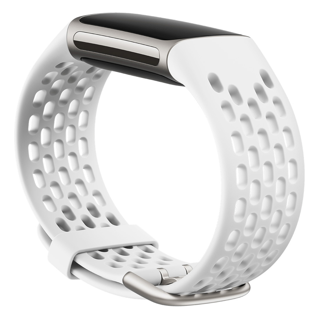FITBIT Charge 5 Sport, Ersatzarmband, Charge 5, weiß Fitbit