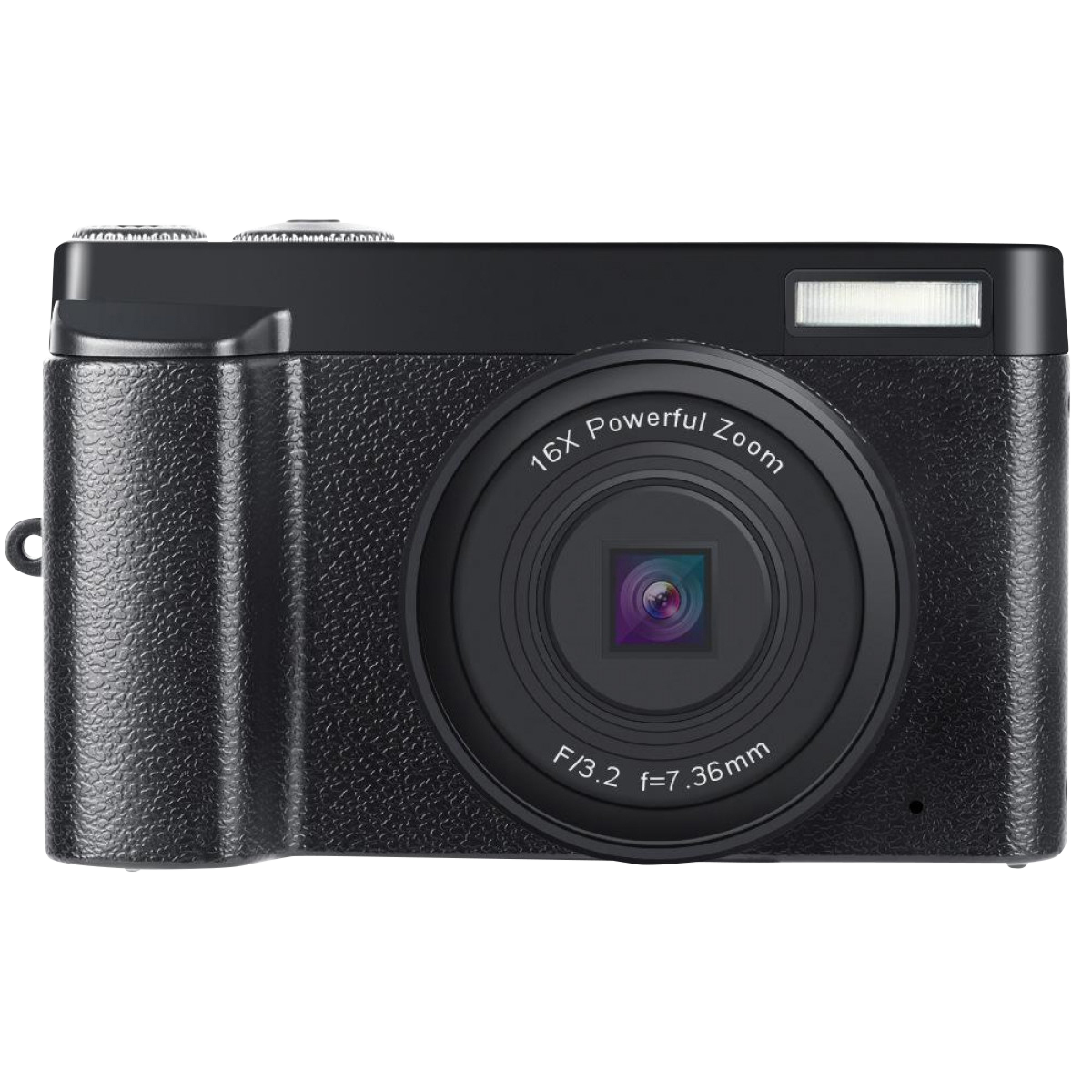 INF Digitalkamera mit Digitalkamera MP, 16x 1080p und HD 24 schwarz Zoom