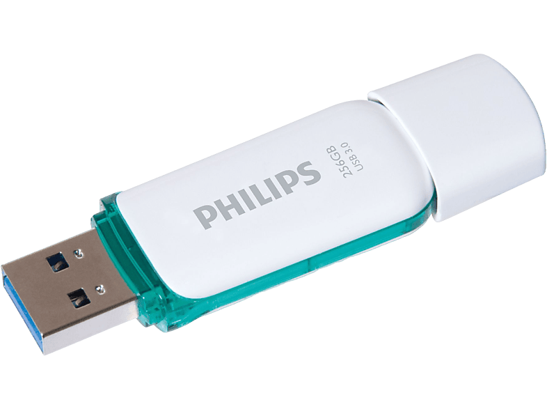 256 Snow (Weiß, GB) 100 Green®, USB-Stick PHILIPS Spring MB/s Edition