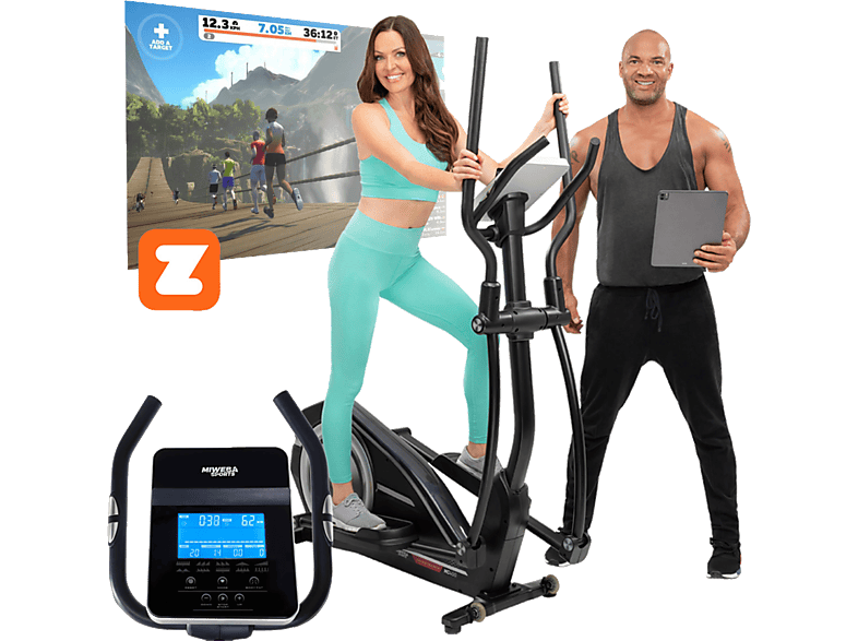 MIWEBA SPORTS Heimtrainer MC400 Stepper Crosstrainer, schwarz MediaMarkt