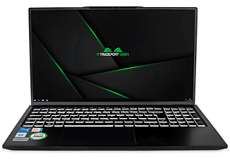IT-TRADEPORT JodaBook 'Pro' F15, fertig eingerichtet, Office 2019 Pro, Notebook mit 15,6 Zoll Display,  Prozessor, 16 GB RAM, 1000 GB SSD, Intel Iris Xe Graphics G7, Schwarz