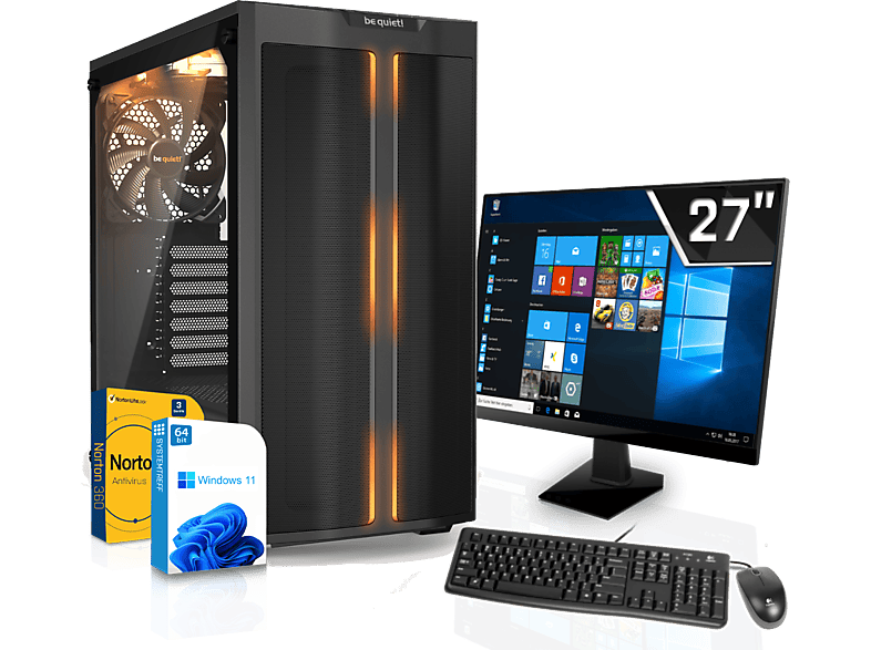 SYSTEMTREFF Gaming Komplett Intel Core i9-12900K, Komplett PC mit i9-12900K Prozessor, 32 GB RAM, 1000 GB mSSD, 16 GB