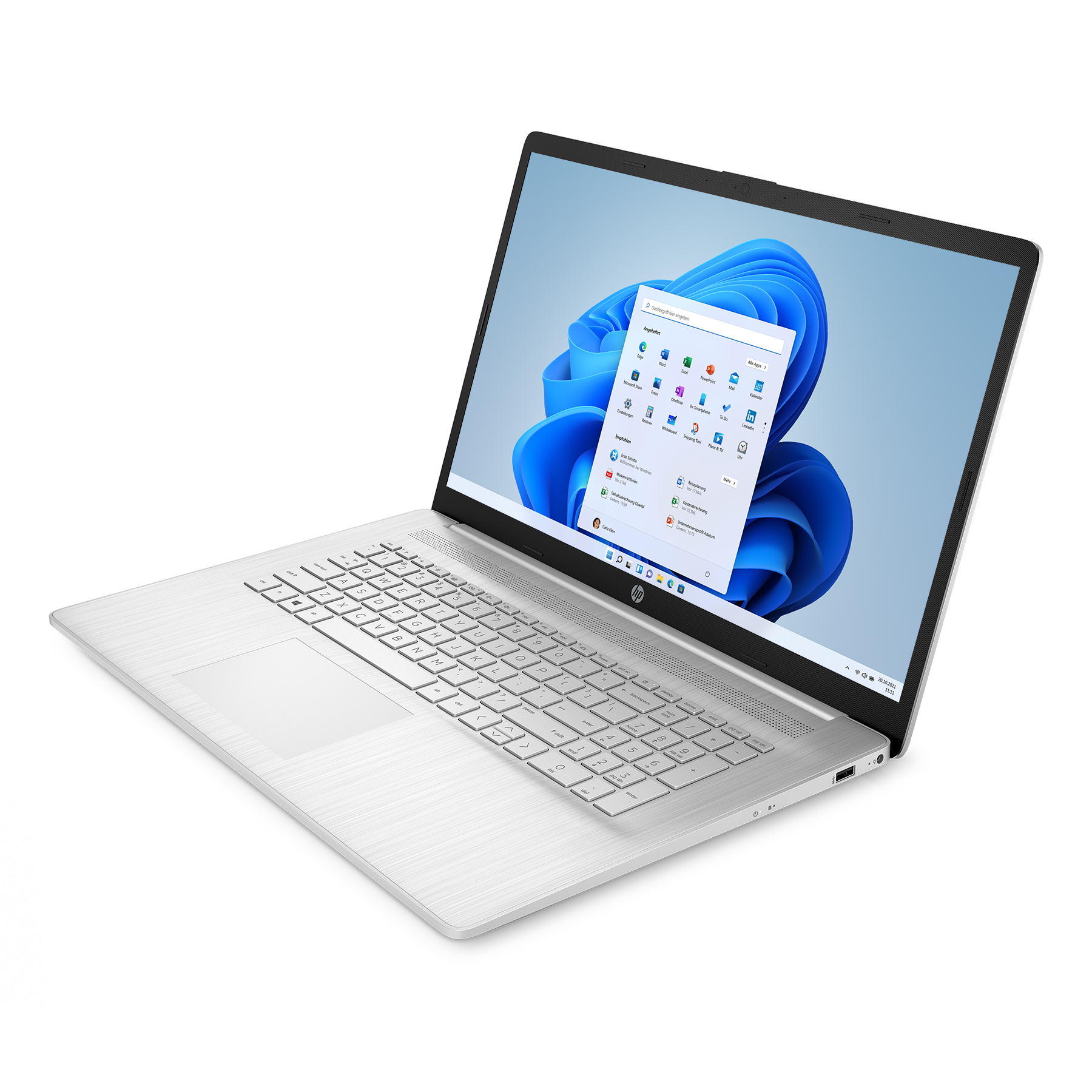Pro Notebook 2021 Office HP Display, Core™ Prozessor, RAM, + mit 11 Windows Intel® Pro, GB i5 Silber 17-cn21, Core SSD, 32 4000 i5-1235U, GB 17,3 Zoll