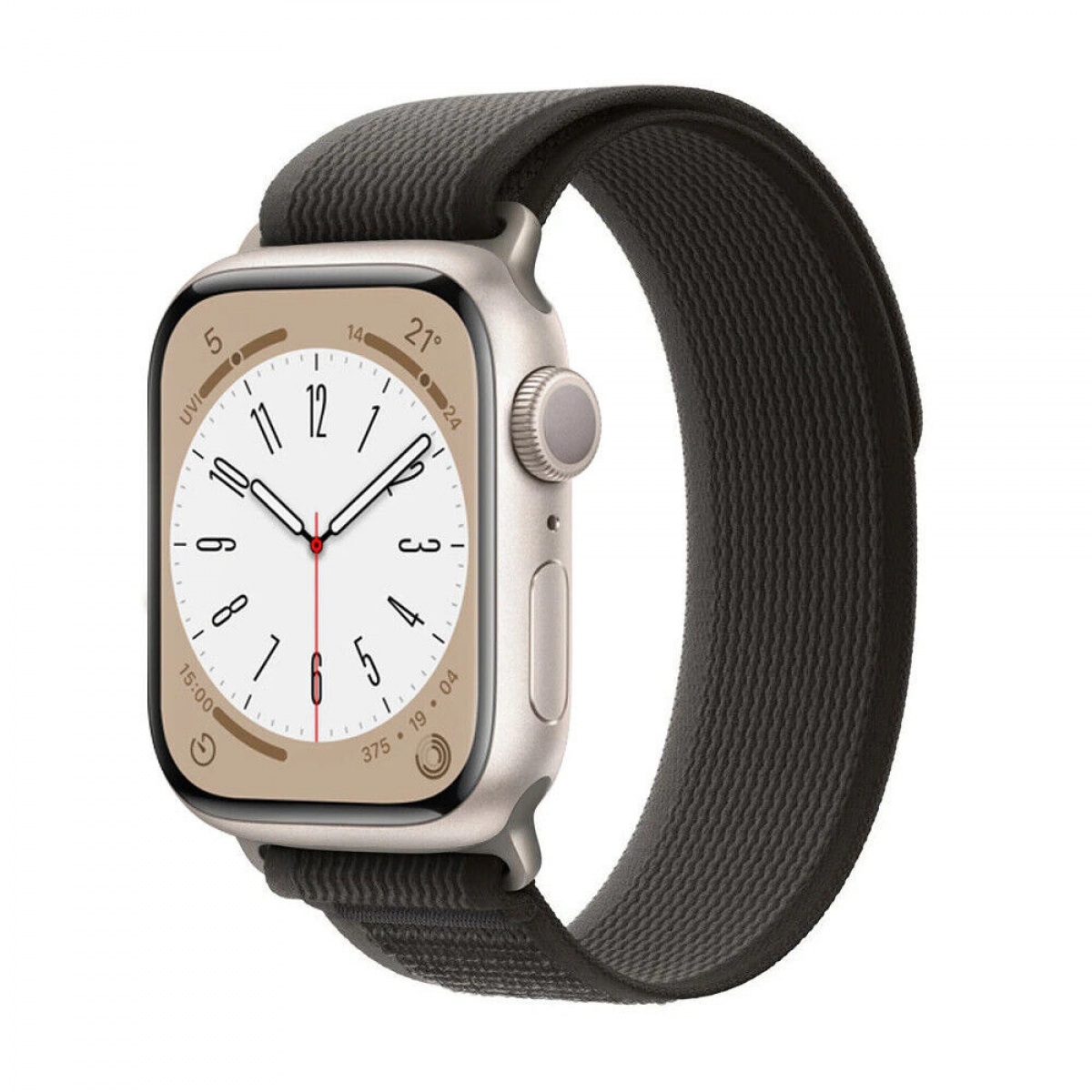 CASEONLINE Tactik, Smartband, Apple, 8 45mm, Grey Watch Blackroom