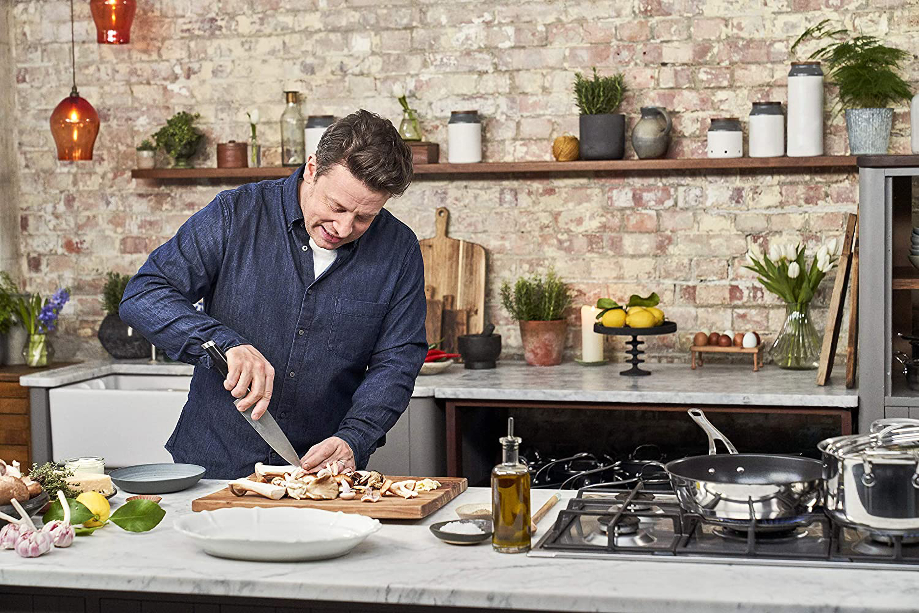 TEFAL Jamie Oliver Cook\'s Titanium) Classic Bratpfanne E30604 Beschichtung: (Edelstahl