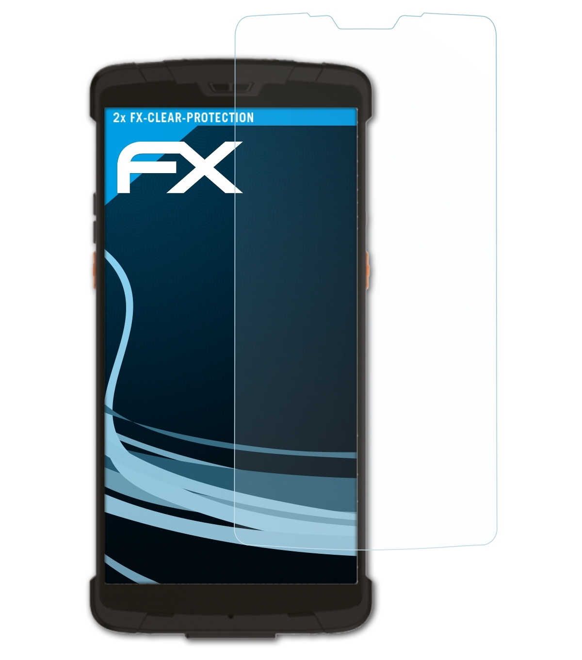 ATFOLIX 2x FX-Clear Displayschutz(für Newland SD60 Pegasus)