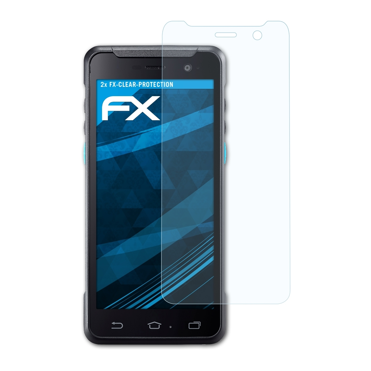 2x ATFOLIX Unitech FX-Clear Displayschutz(für PA760)