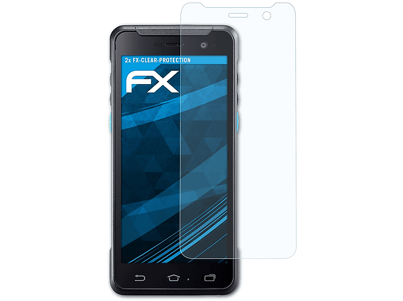 ATFOLIX 2x FX-Clear Displayschutz(für Unitech PA760)