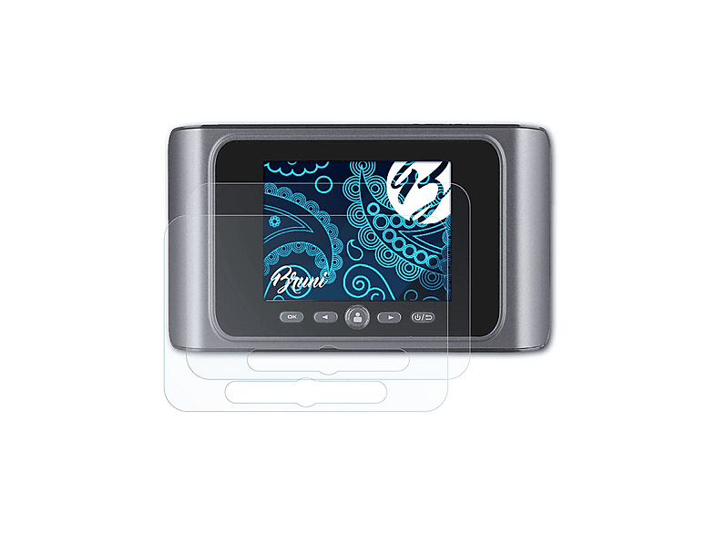 BRUNI Displayschutzfolie Für Praktica DCZ 10,4 – 2x Glasklarer, Kratzfester Schutz