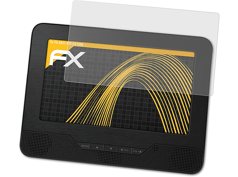 ATFOLIX 3x FX-Antireflex Displayschutz(für Sencor 7771 Dual) SPV