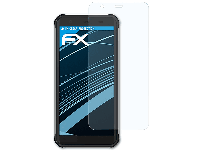 ATFOLIX 2x FX-Clear Displayschutz(für Newland NFT10 Pilot Pro)