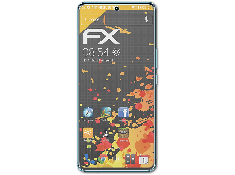 S15 FX-Antireflex Pro) ATFOLIX Displayschutz(für Vivo 3x