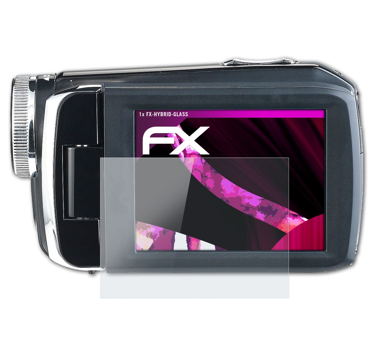 ATFOLIX FX-Hybrid-Glass NX4356-944) Schutzglas(für Somikon