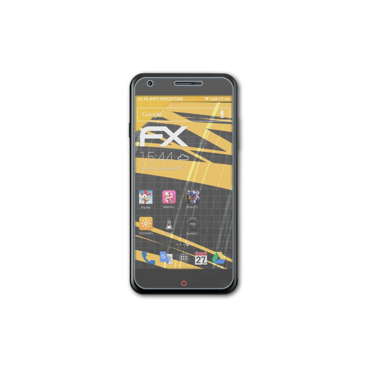Zopo FX-Antireflex ZP530) Touch ATFOLIX Displayschutz(für 3x