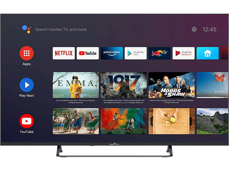 SMART TECH 50UA10V3 50 Zoll Smart TV LED TV (Flat, 50 Zoll / 126 cm ...