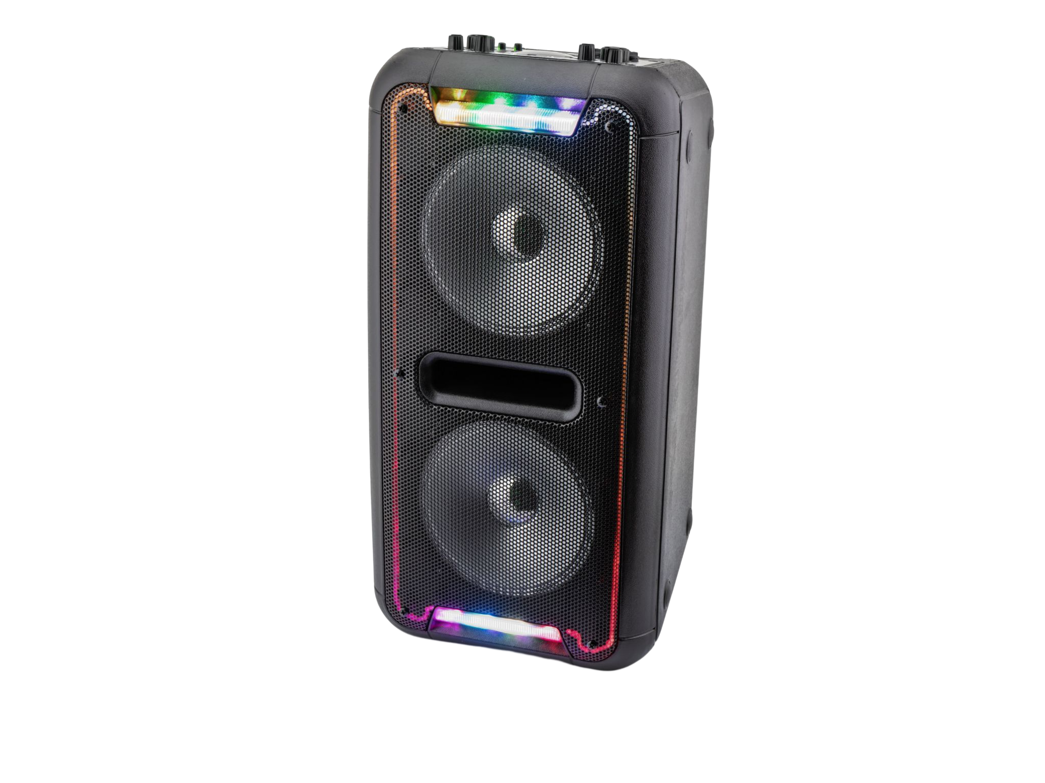 Calibre Hpa502btl Altavoz bluetooth portatil lamparas led multicolores bateria incorporada opcion de karaoke para cantar high power altavoces