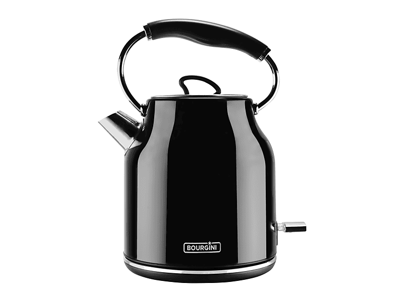 BOURGINI Nostalgic Wasserkocher, Schwarz