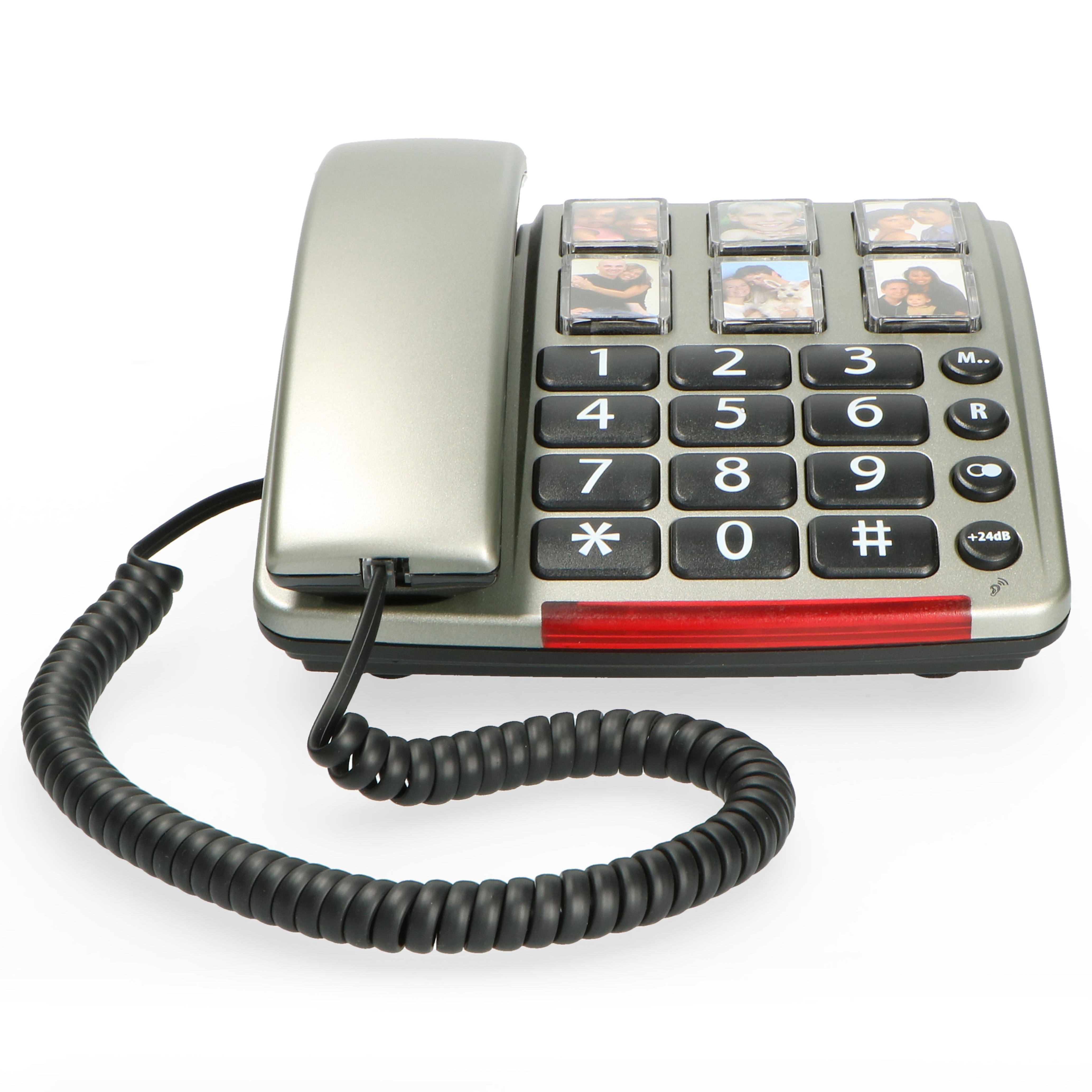 PROFOON TX-560 - Bürotelefon - schnurgebunden und großen Tischtelefon großen mit Fototasten Zahlentasten