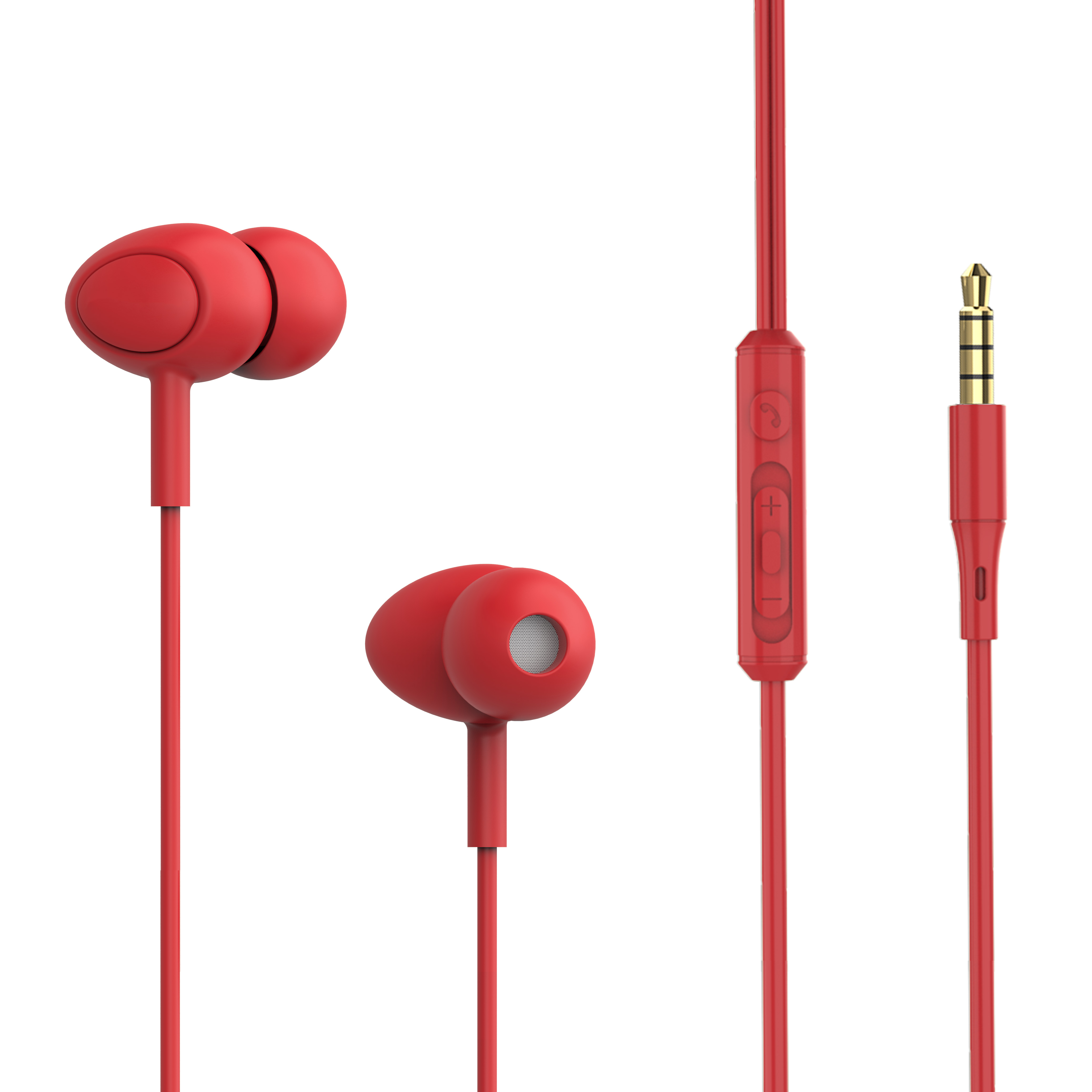 TELLUR Basis-Gamma, In-ear Kopfhörer Kabelgebundener Rot