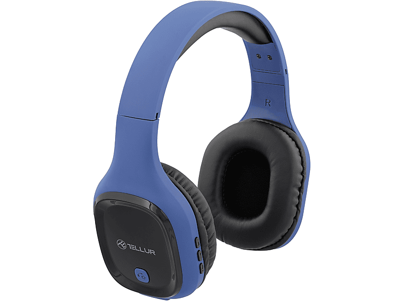 Over-ear Pulse, Blau Over-Ear Kopfhörer TELLUR Bluetooth