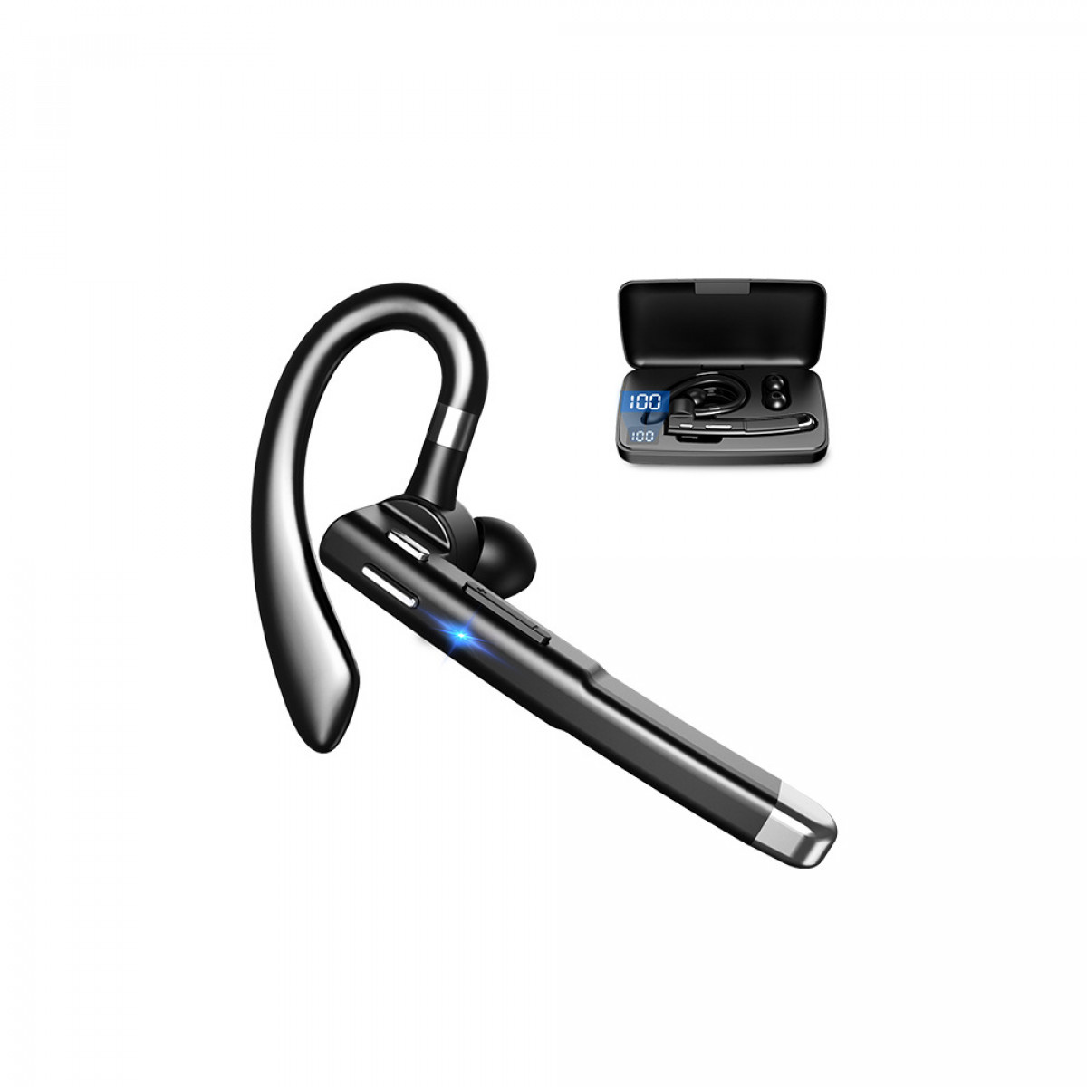 Kopfhörer schwarz INF Rauschunterdrückung, Bluetooth Dual-Mic In-ear CVC 5.1 8.0