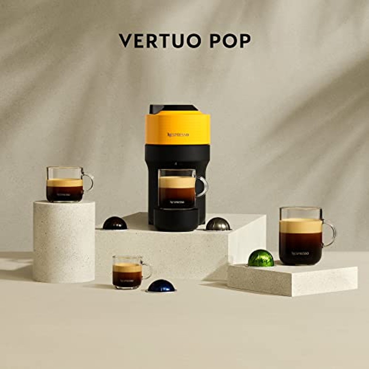 DE LONGHI ENV 90.Y VERTUO POP YELLOW Kapselmaschine Gelb