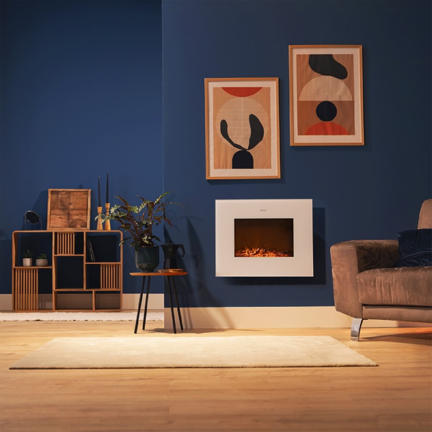 CECOTEC ReadyWarm 2700 Design Flames White Elektrokamin (2000 Watt, Raumgröße: 25 m²)