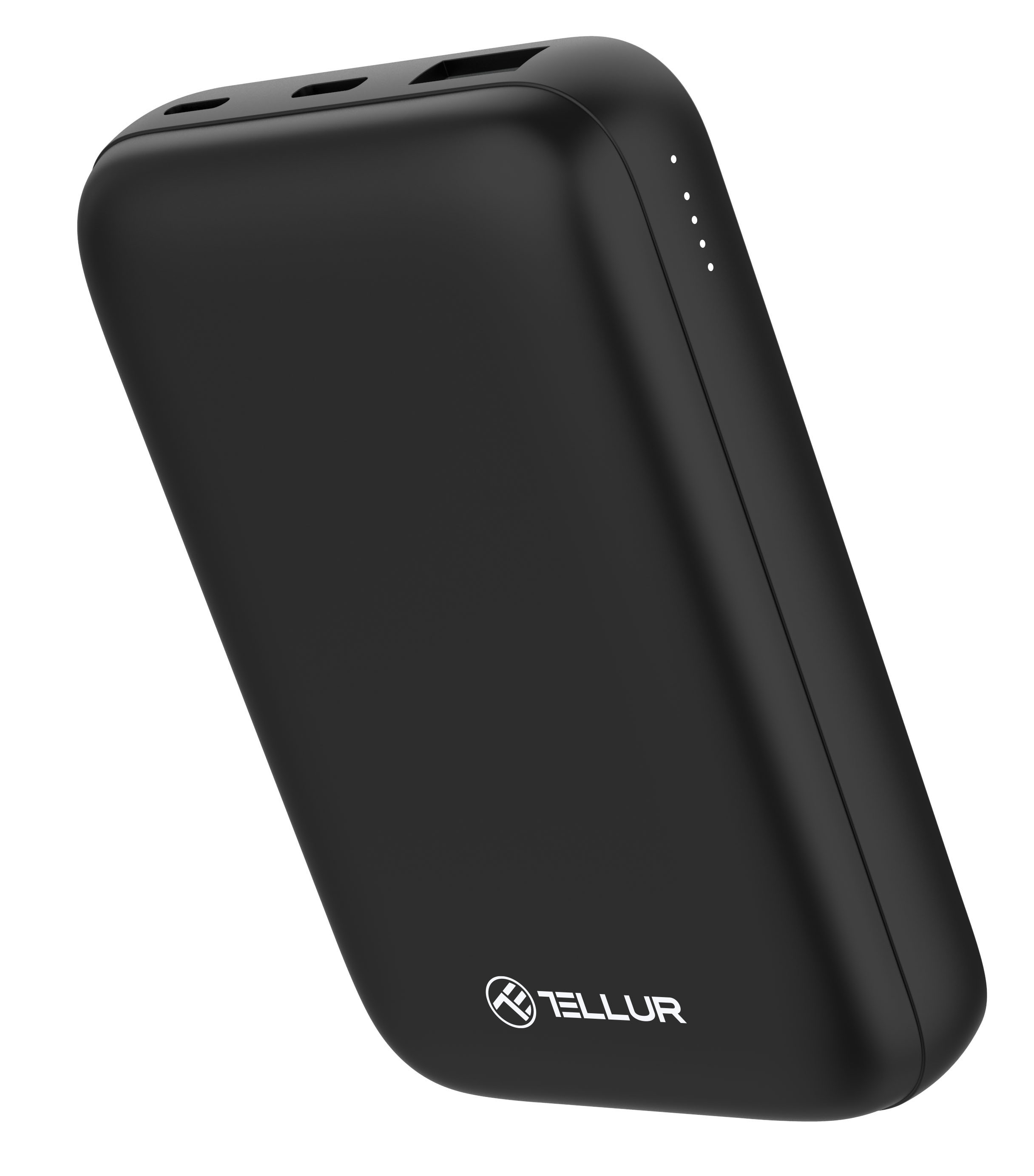 TELLUR WPD101 Compact Pro 22.5W Powerbank 10000mAh/38.5Wh QC3.0 Schwarz 15W PD20W+Qi + (3.85V) 10000mAh