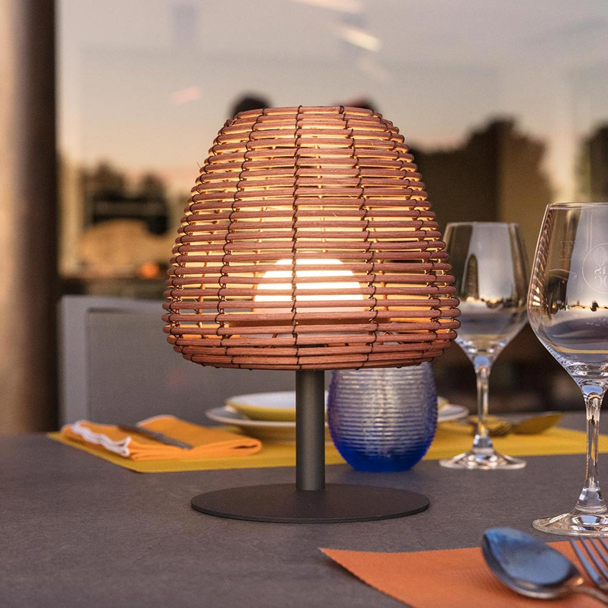 LUMISKY BOHEME Tischlampe, braun