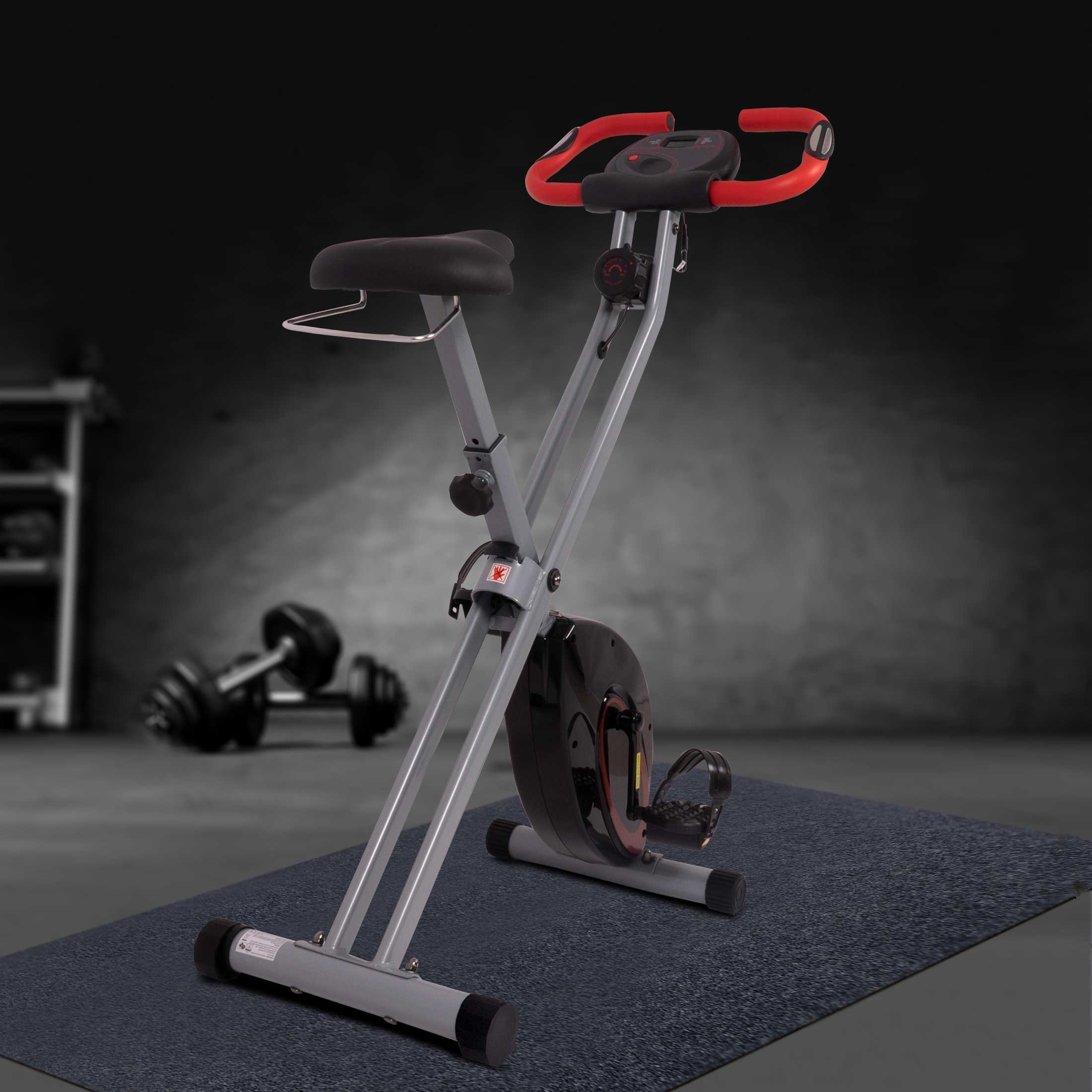 schwarz-rot ZOOMYO Heimtrainer, Move Faltbarer