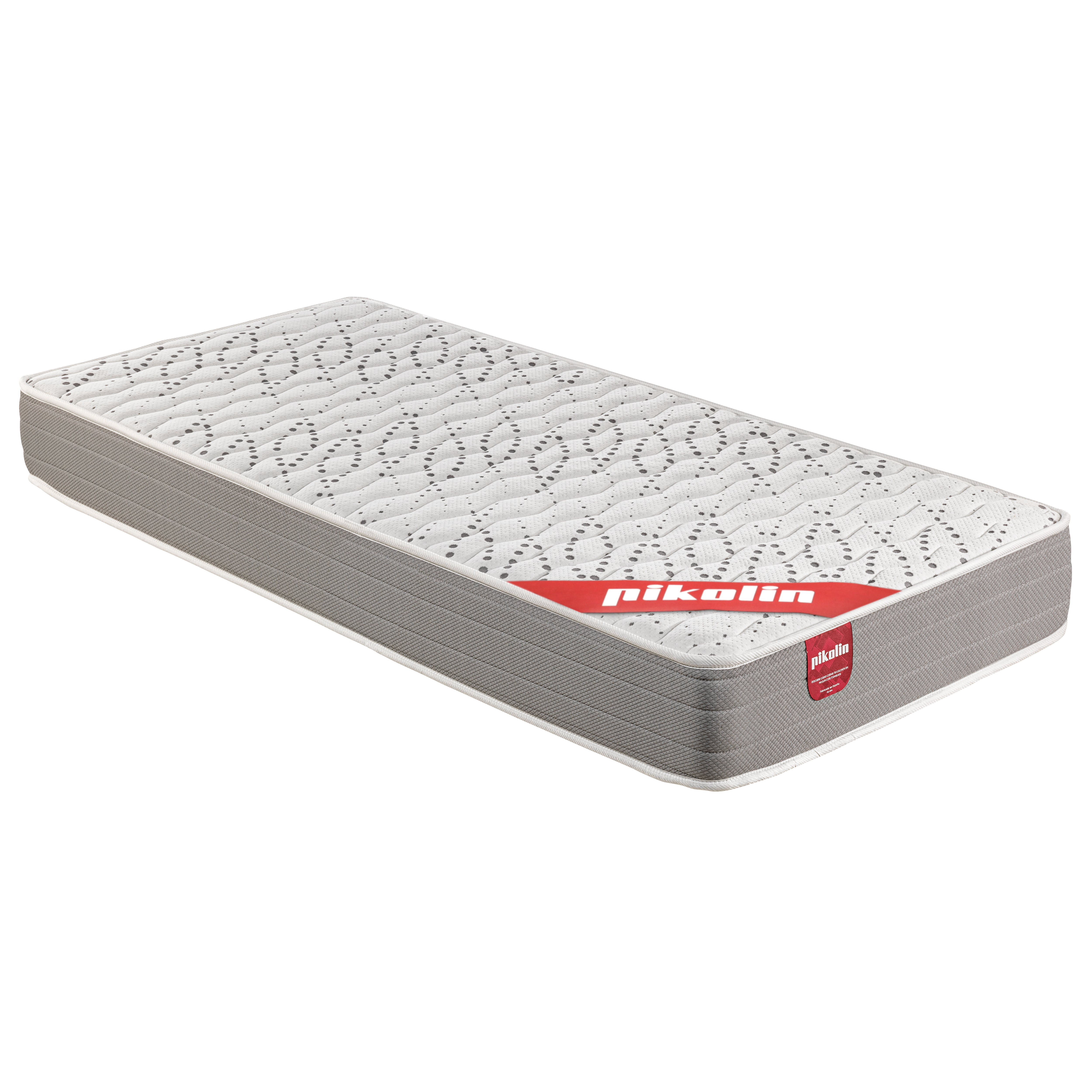 Colchón - Sigeo 22 cm 90x190 PIKOLIN, Viscoelástico Espuma HR, firmeza media, calidad alta, reversible, 3 años garantía, Blanco
