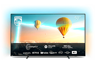 TV LED 50"  - 50PUS8007/12 PHILIPS, UHD 4K, Pixel Precise Ultra HD, DVB-T2 (H.265)Sí, Negro