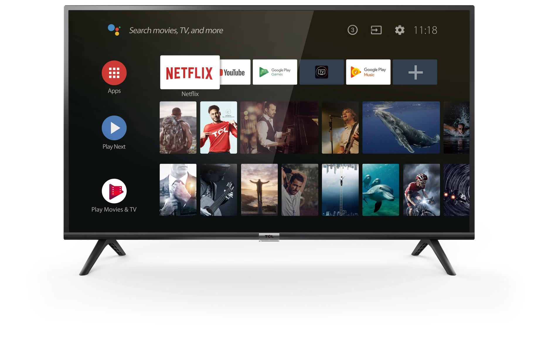 TV LED 39.5" - TCL 40ES560 TCL, Full-HD, Quad Core, DVB-T2 (H.265)Sí, Negro