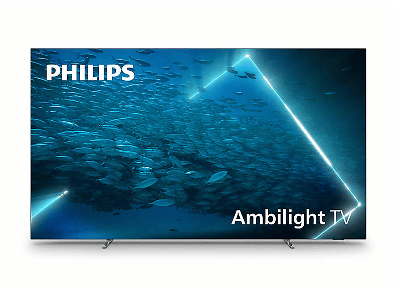 PHILIPS 55OLED707/12 OLED TV (Flat, 55 Zoll / 139 cm, UHD 4K, Ambilight, Android TV™ 11 (R))