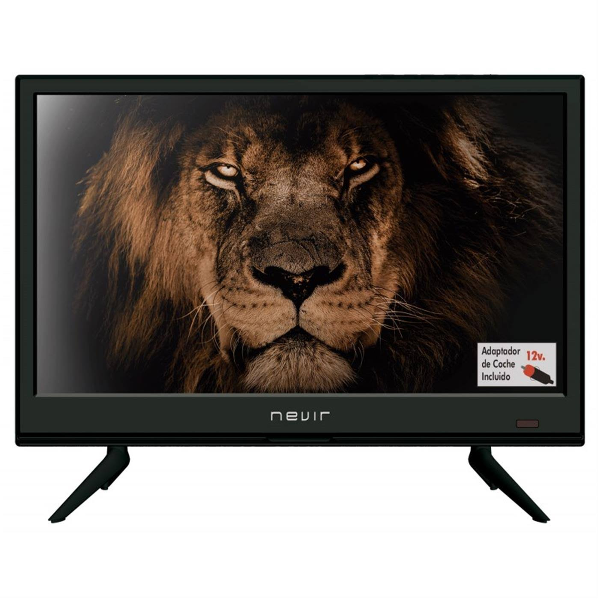 TV LED 16" - NVR-7716-16RD2 NEVIR, HD-ready, DVB-T2 (H.265)Sí, Negro