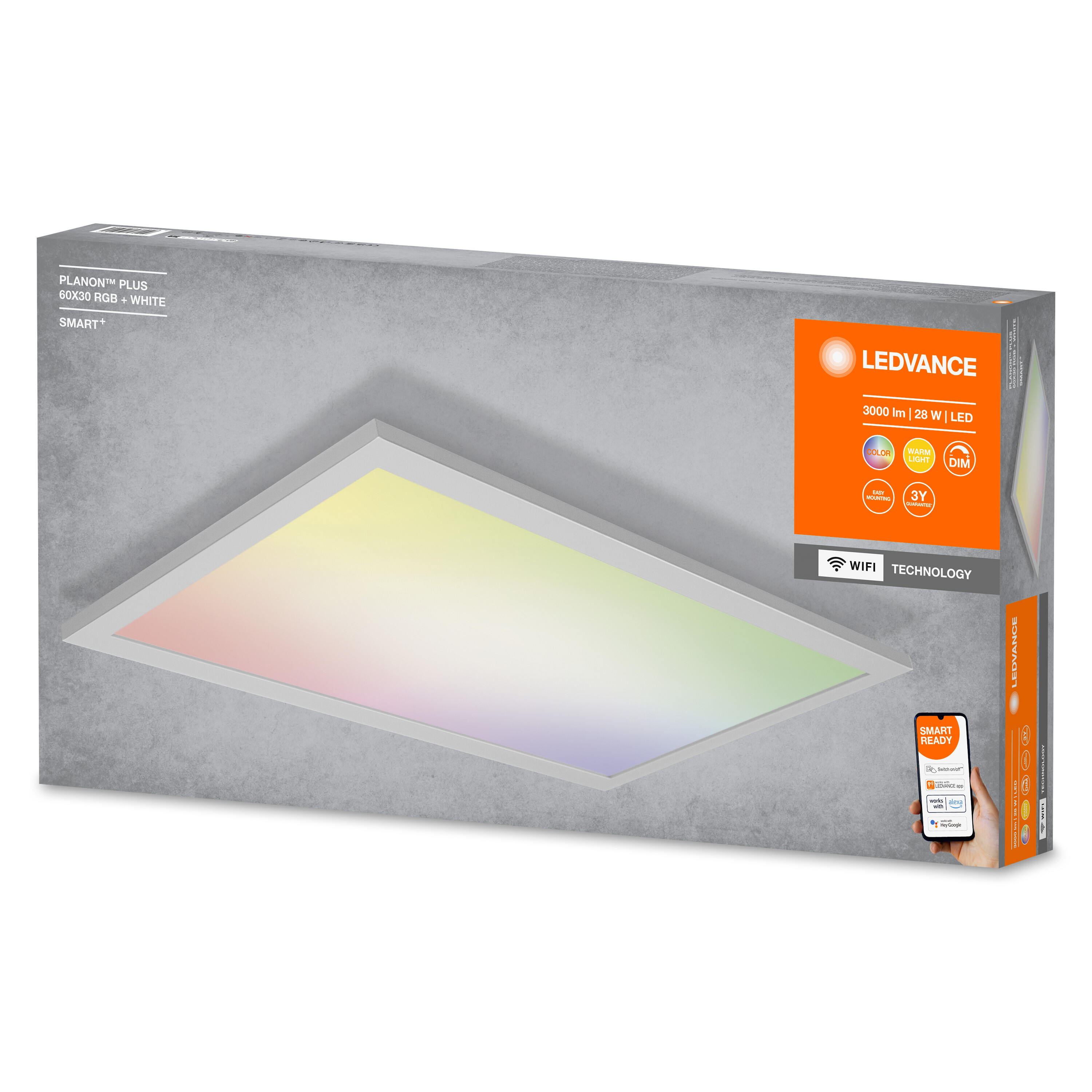 Panelleuchte SMART 600X300 RGBW + LEDVANCE WIFI PLANON PLUS