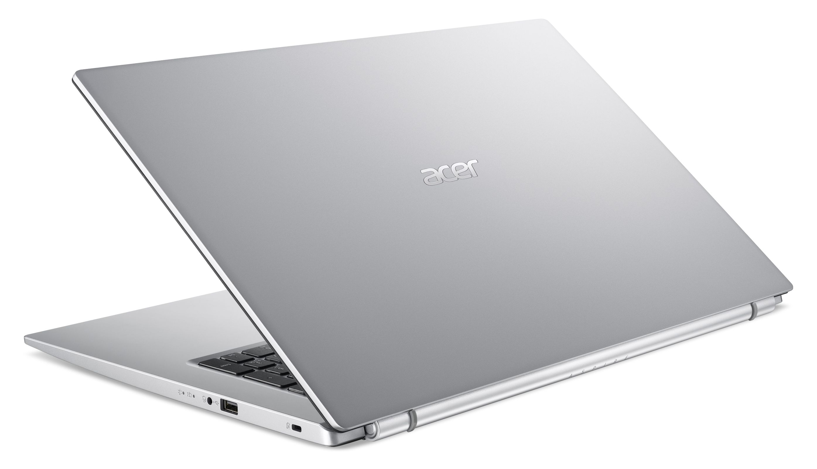 ACER Aspire 3 GB UHD Notebook mit Graphics, SSD, 17,3 256 Zoll A317-33, RAM, Intel®, silber GB 8 Display