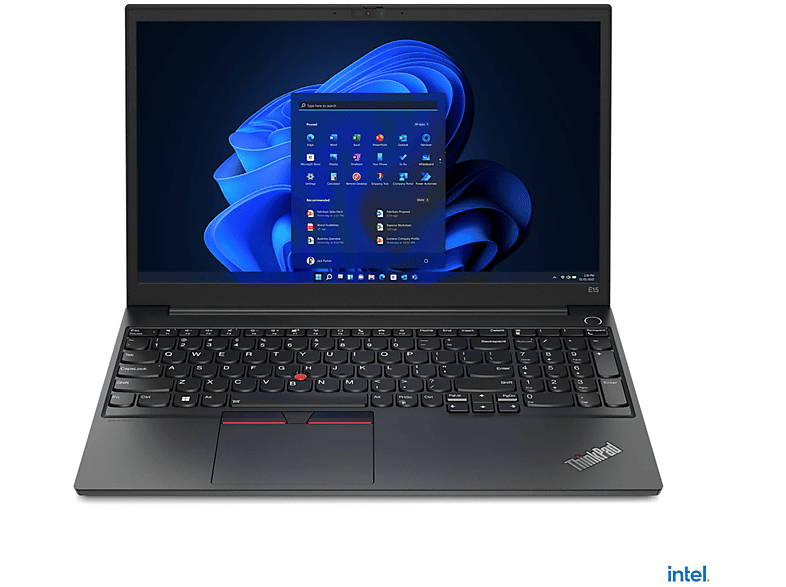 Prozessor, GB LENOVO Graphics, mit G4, Notebook 15,6 Intel® SSD, i7 Core™ Display, Zoll RAM, Schwarz 512 Intel ThinkPad E15 GB 16 Xe Iris