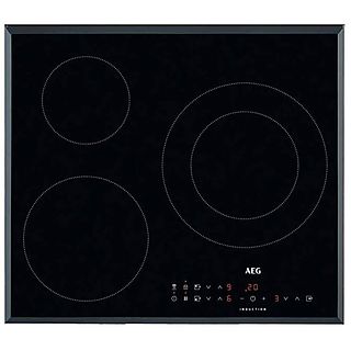 Placa de inducción - AEG 7332543794263, 3 Zonas Coccion zonas, 590 mm, Negro