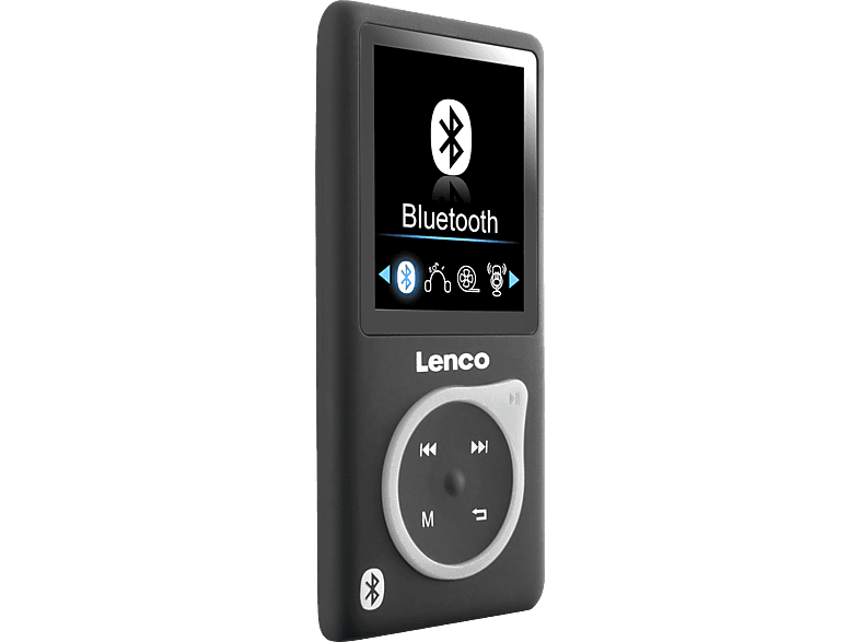 LENCO XEMIO-768 Grey - Bluetooth inkl. 8GB Micro-SD-Karte - MP3 Player -  MP4 Player 8 GB, Schwarz-Grau | MediaMarkt