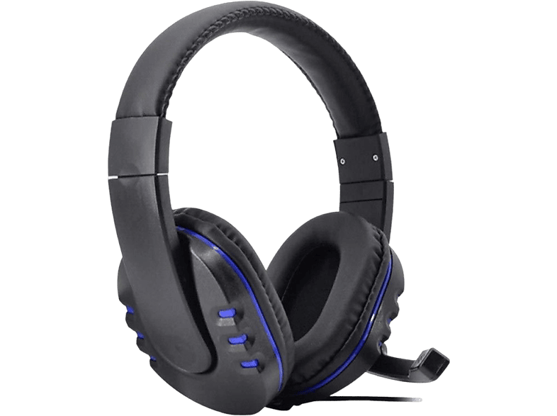 INF 3D Surround Sound Gaming Headset für PS4/Xbox One/N-Switch, Over-ear Gaming Headset schwarz und blau