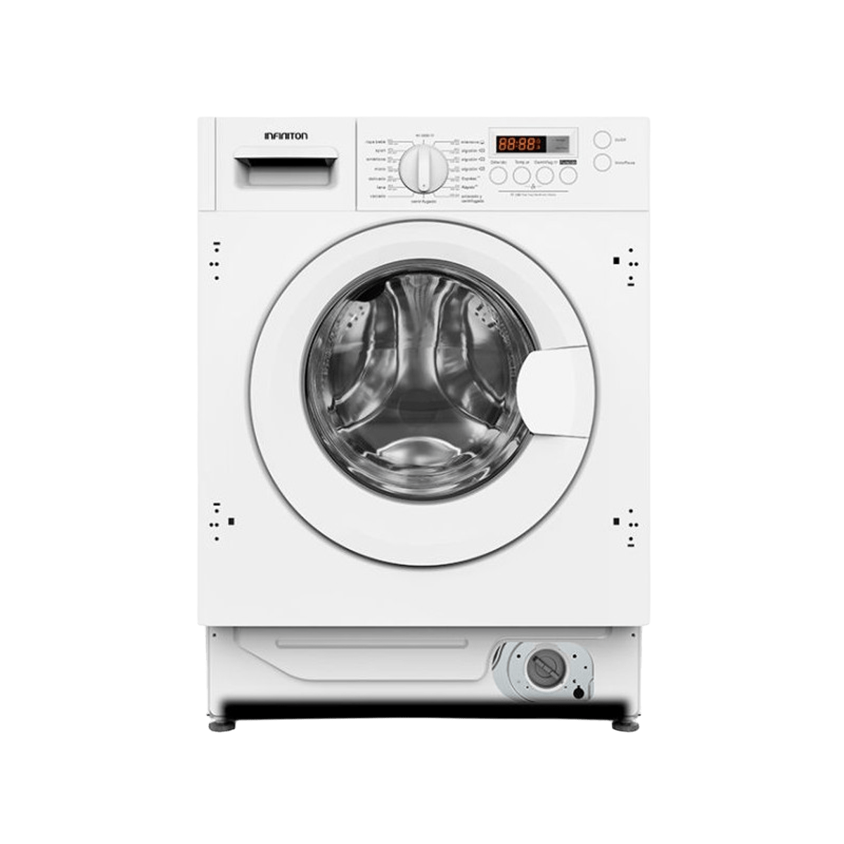 Lavadora integrable - WM-B84 INFINITON ELECTRONICS, 8 kg, Blanco