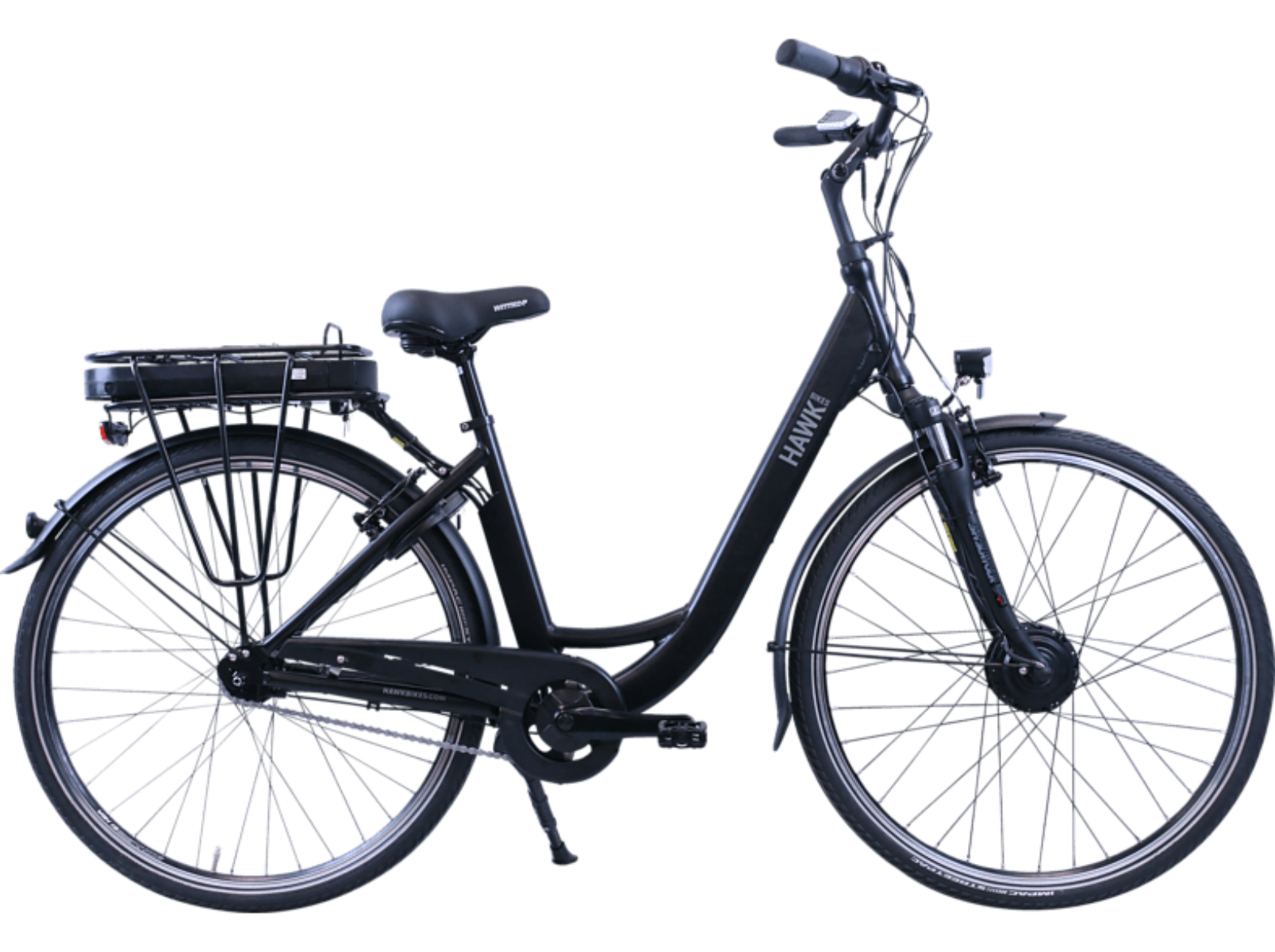 Zoll, schwarz) Unisex-Rad, HAWK Wave 28 eCity Citybike (Laufradgröße: 468,