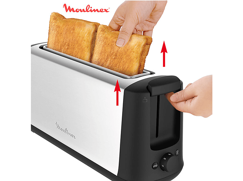 Moulinex Subito Select Tostadora, 2 ranuras largas, 7 niveles de