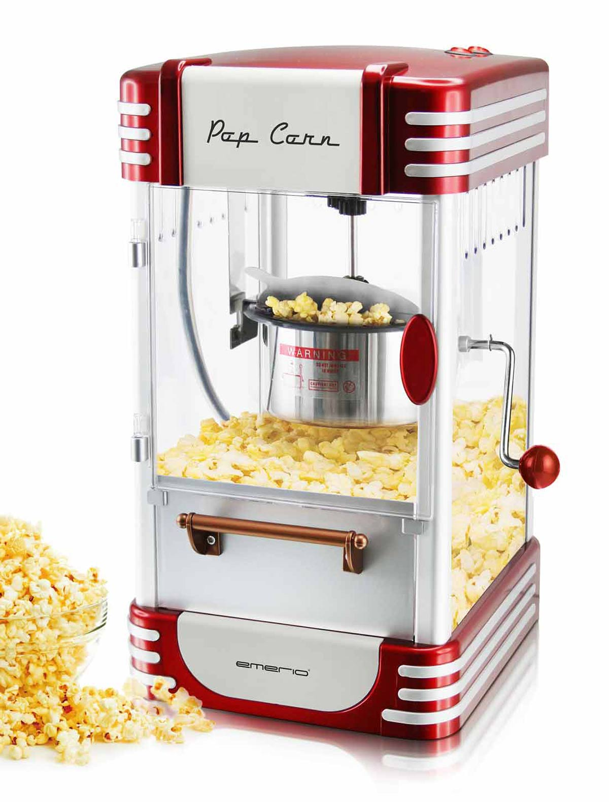 PO-120650 Popcornmaschine rot EMERIO