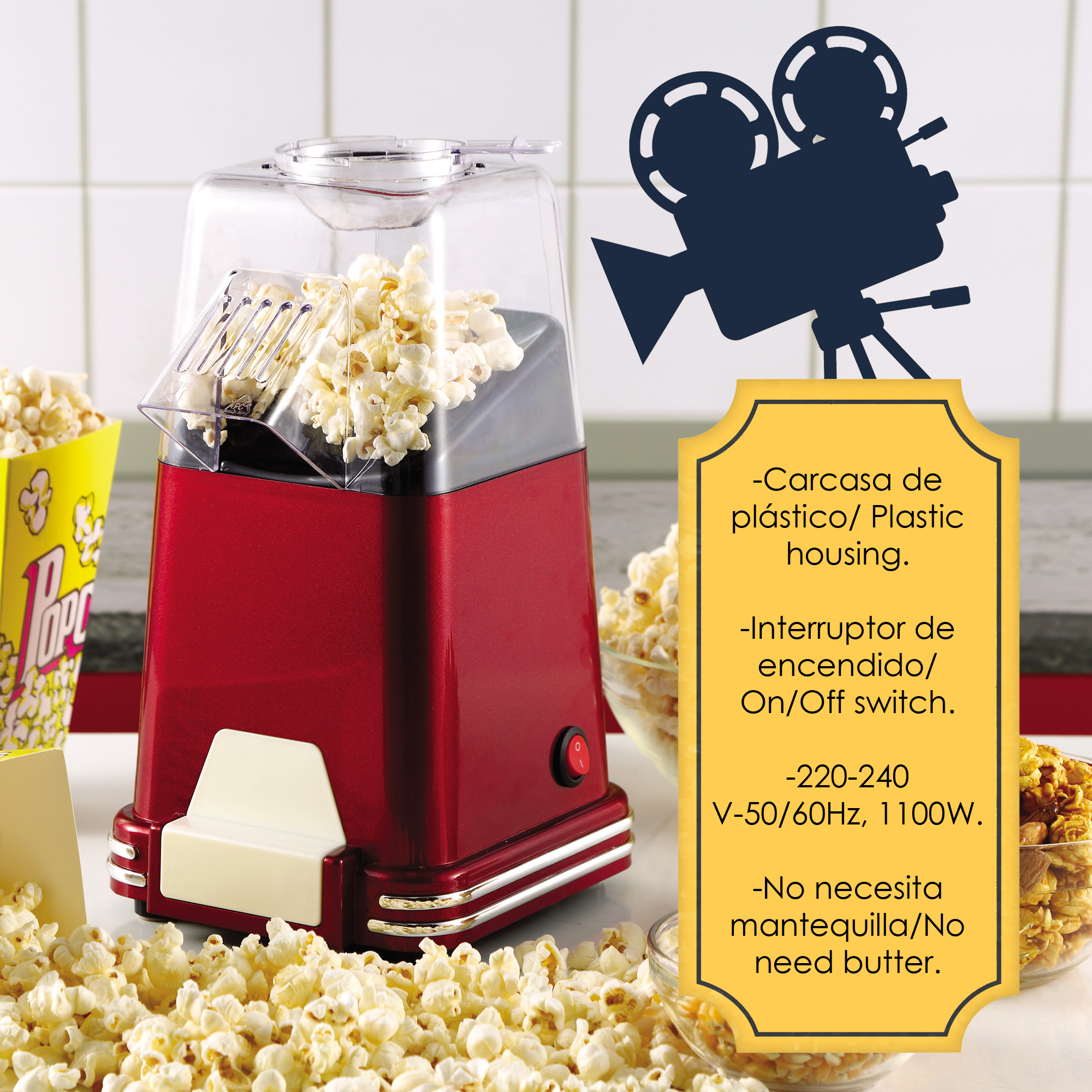 SWISS Q3725 HOME Popcornmaschine