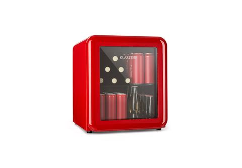 KLARSTEIN PopLife Mini-Kühlschrank (EEK F, Rot)